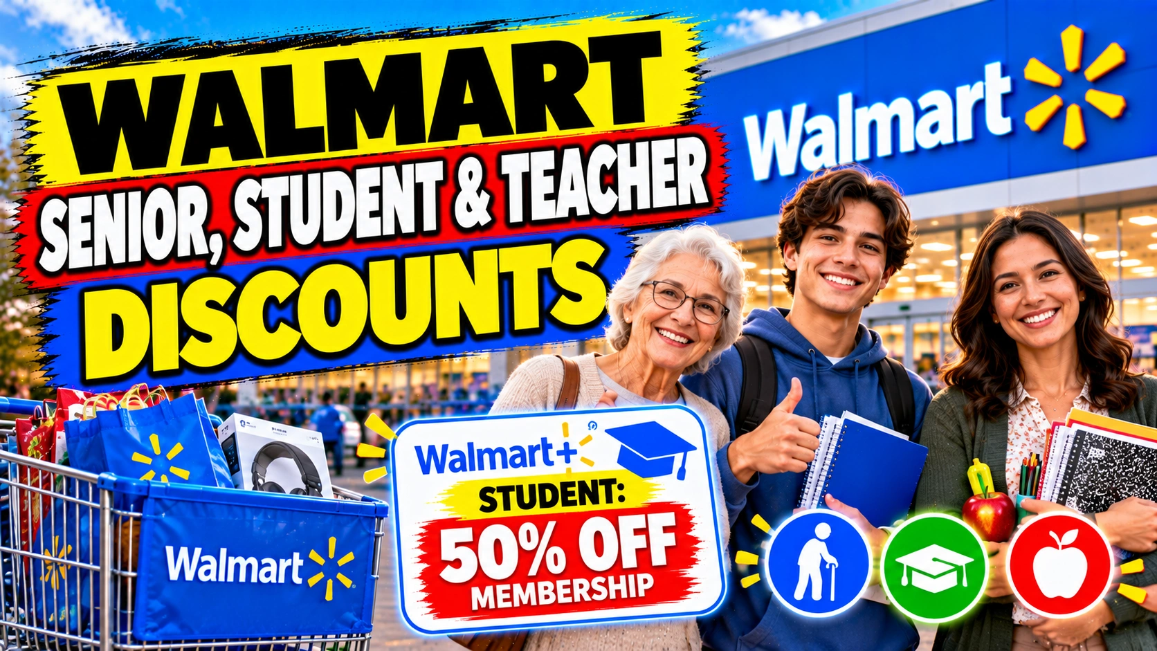 Walmart Senior, Student and Teacher Discounts
